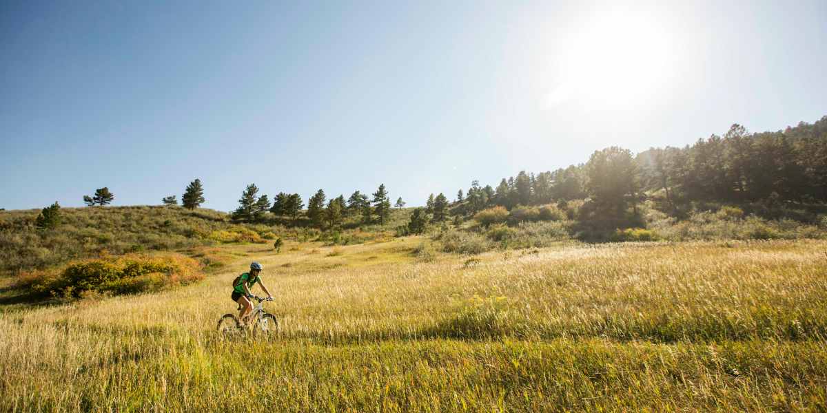 Woman on a Mountain Bike