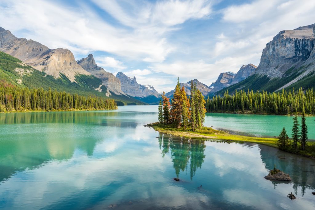 Jasper National Park, Maligne Lake and Spirit Island