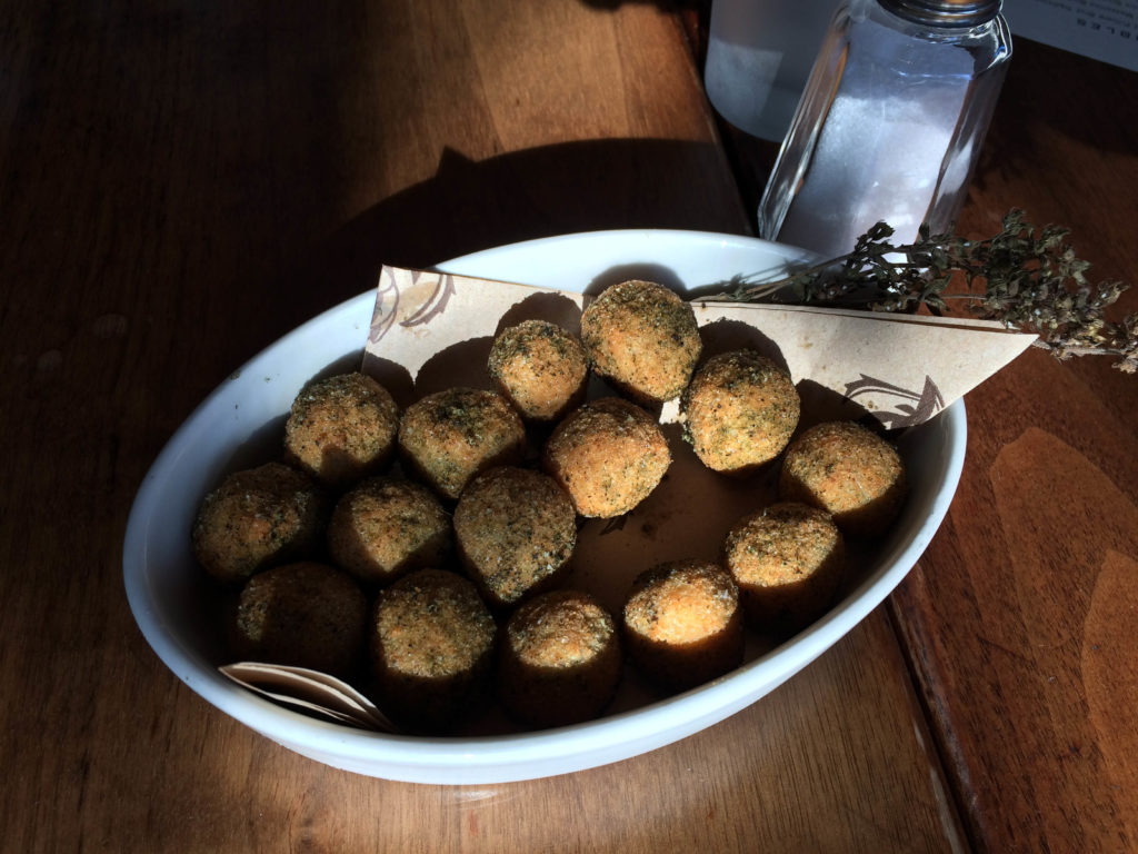 Fried Olives at Locanda