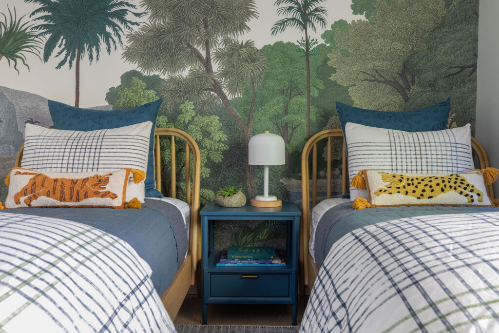 Boys Room in Bay Area Townhouse by Collected Interiors