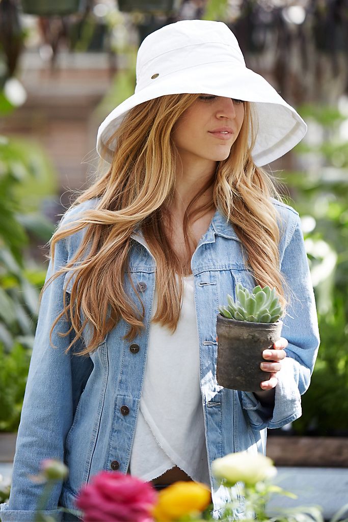 Anthropologie Cotton Crusher Hat