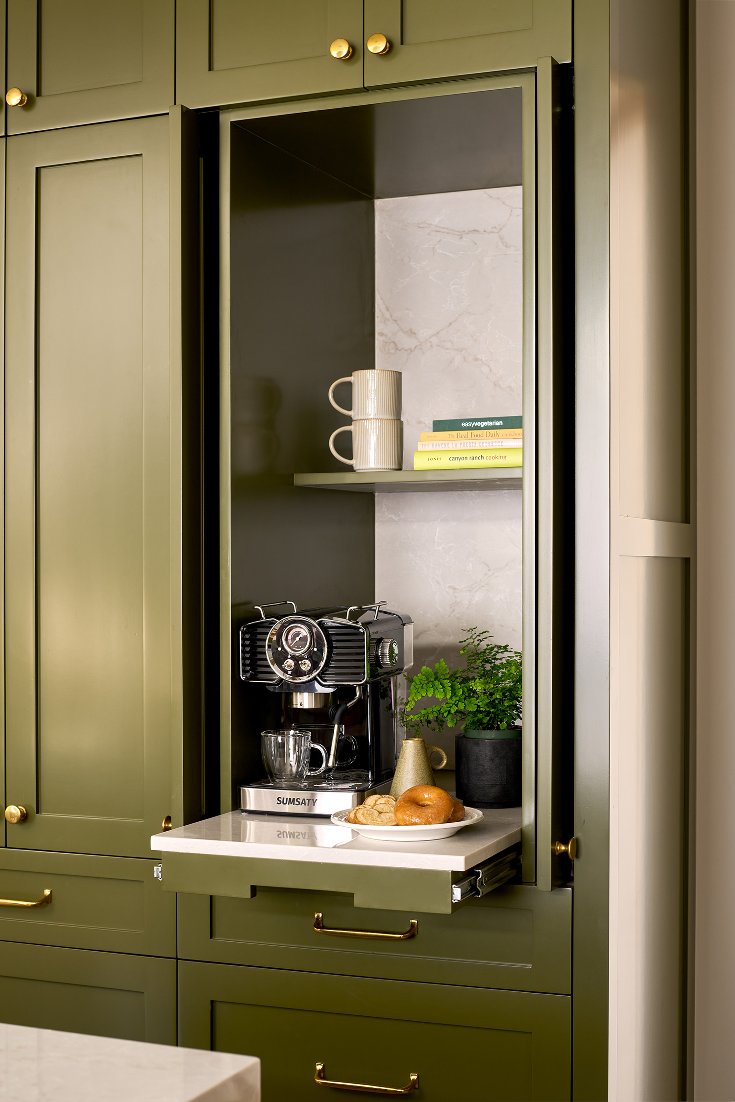 Built-in Coffee Nook design by Linda Hayslett LH.Designs