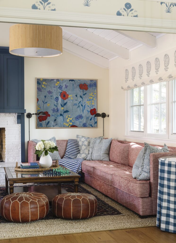 Bungalow Great Room with Color and Pattern