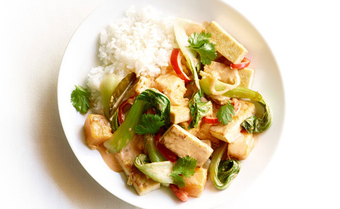 Red Curry Tofu with Fall Vegetables