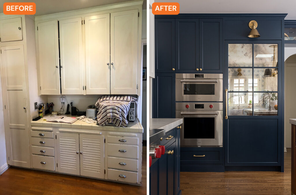 Cabinets Before and After San Diego Kitchen by Anne Rae Design