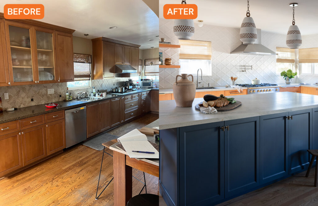 Cabinets in San Diego Bungalow by Keri Michelle Interiors