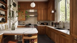 Cabinets in Victorian Kitchen by Chantal Lamberto