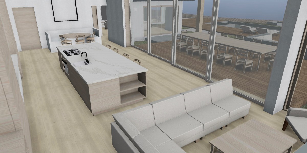 Camille Styles Great Room Kitchen Area