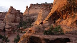 Hikers in Canyon Country in Utah