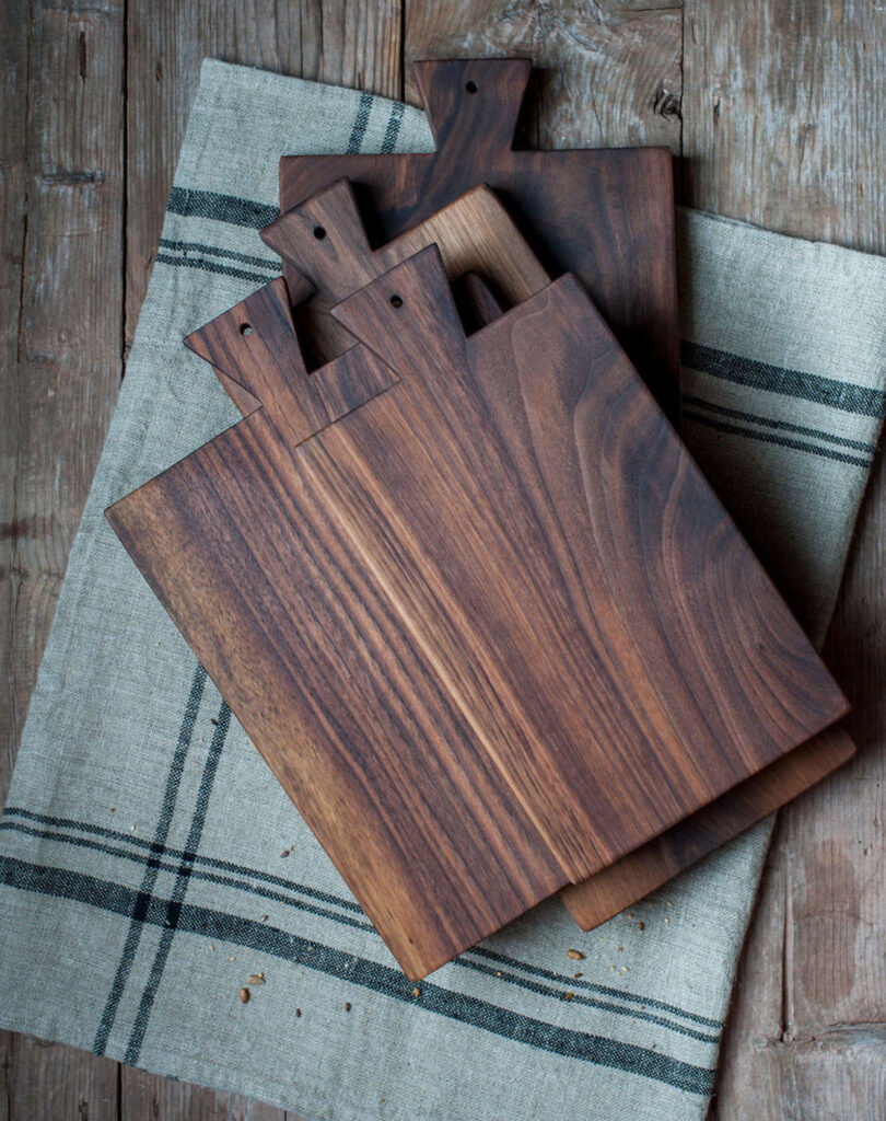 Cattails Woodwork Walnut Serving Board