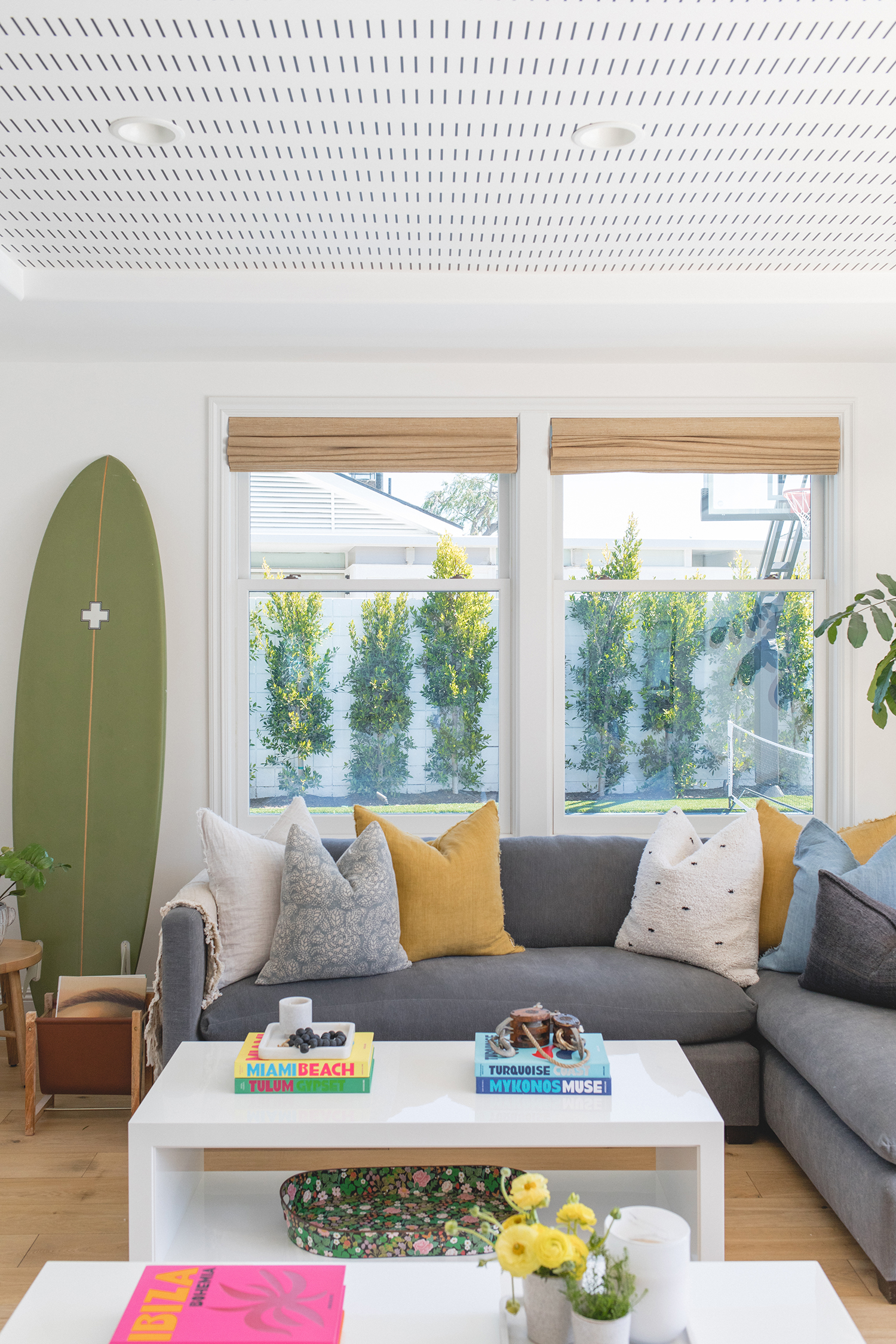 Ceiling Wallpaper Living Room