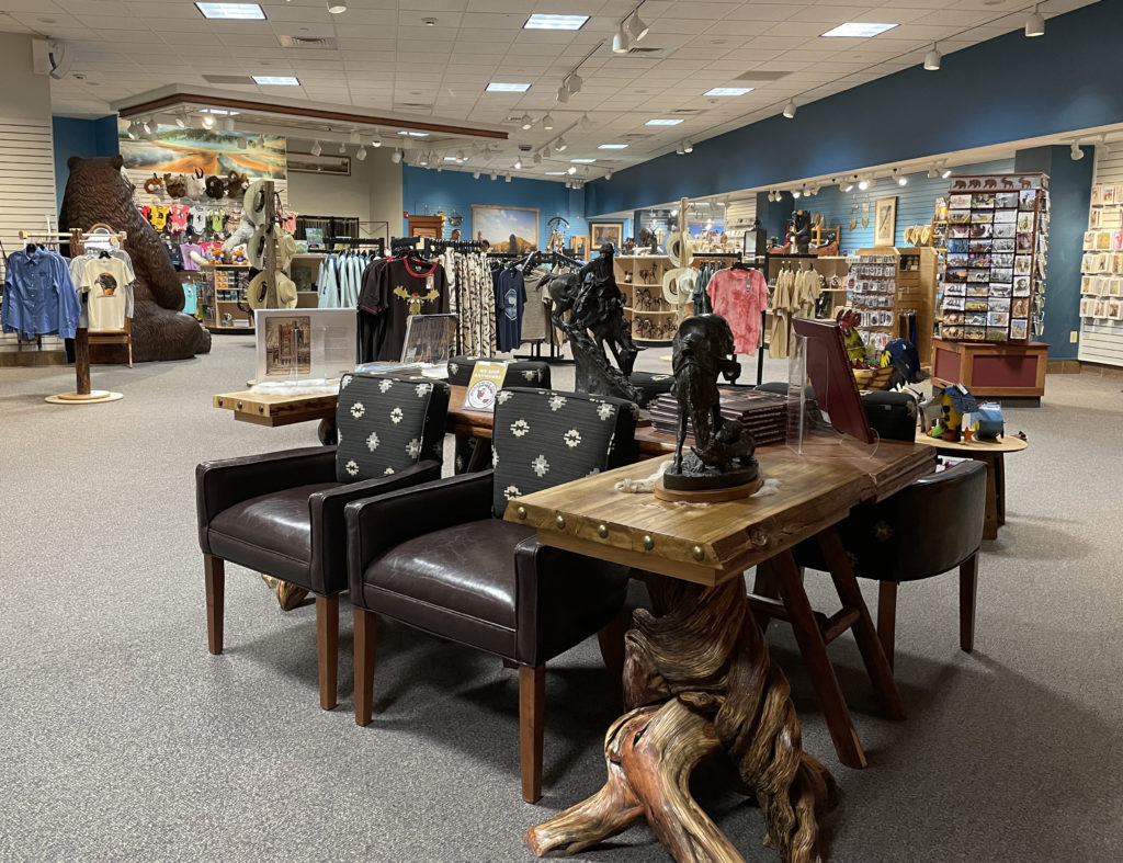 seating area in points west market of the center of the west