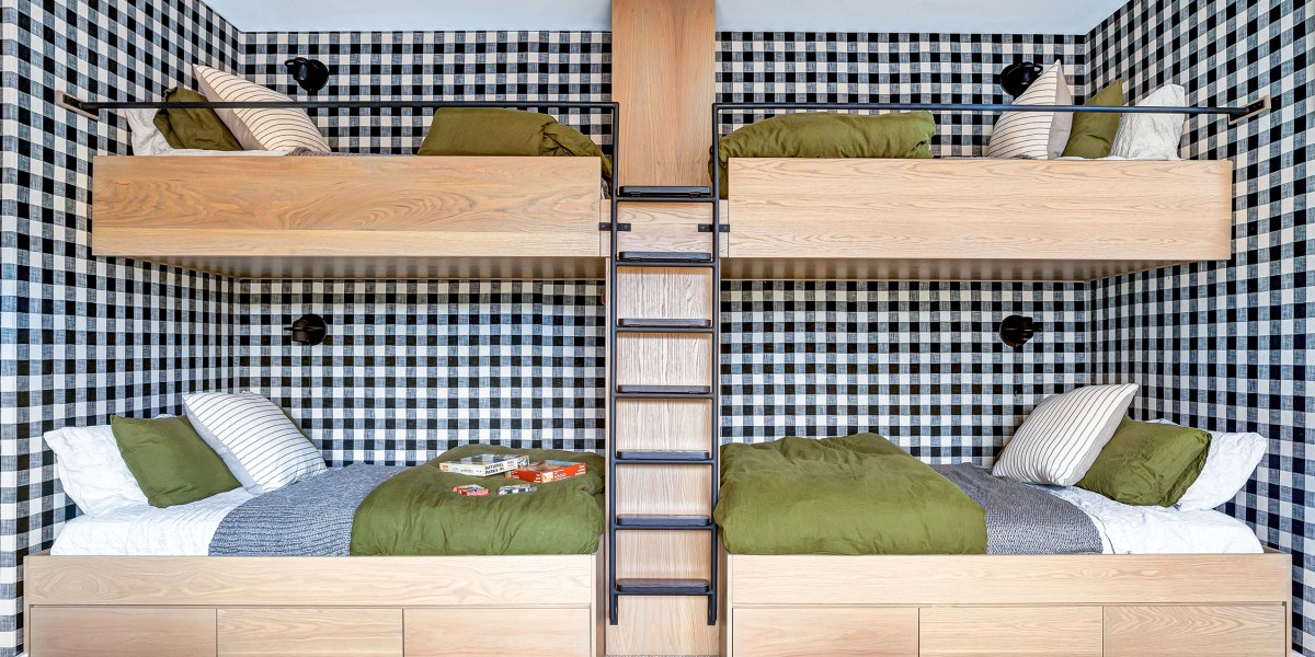 Checkered Bunk Beds by Raili Clasen