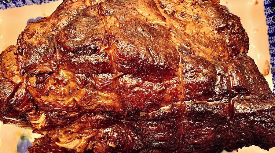 Pernil with Grandma Andrea’s Garlic Sauce