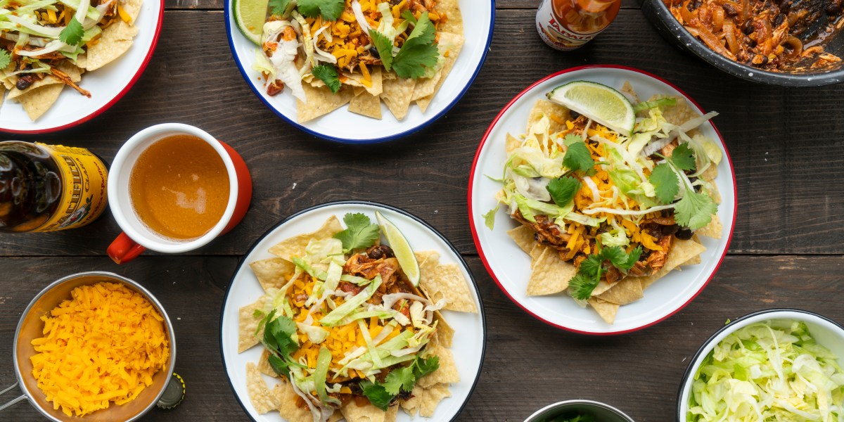 Chicken Enchilada Nacho Bowls