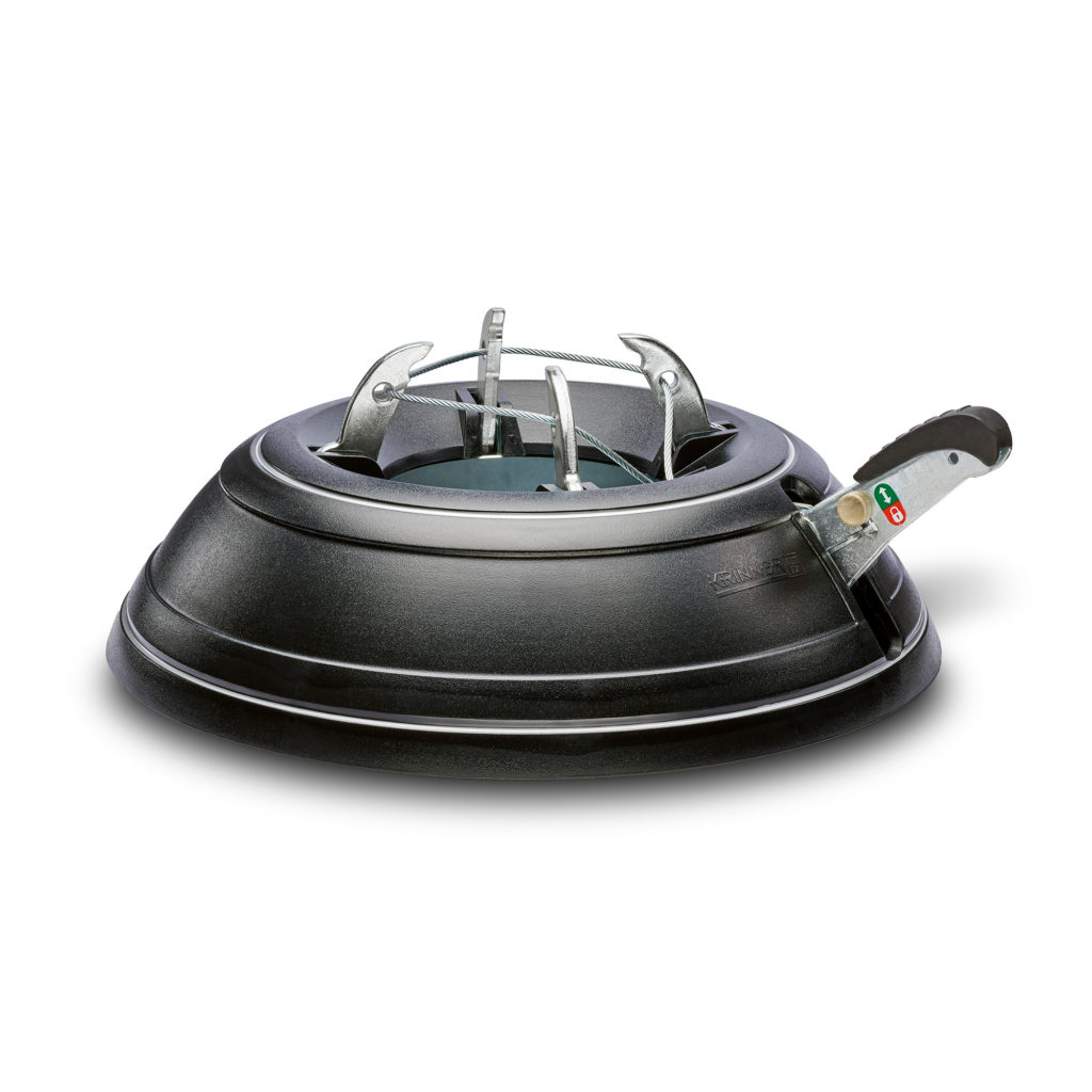 Closeup of Krinner Christmas Tree Stand