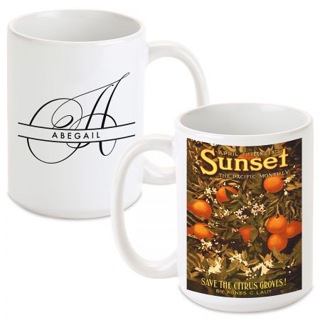 sunset shop personalized mug