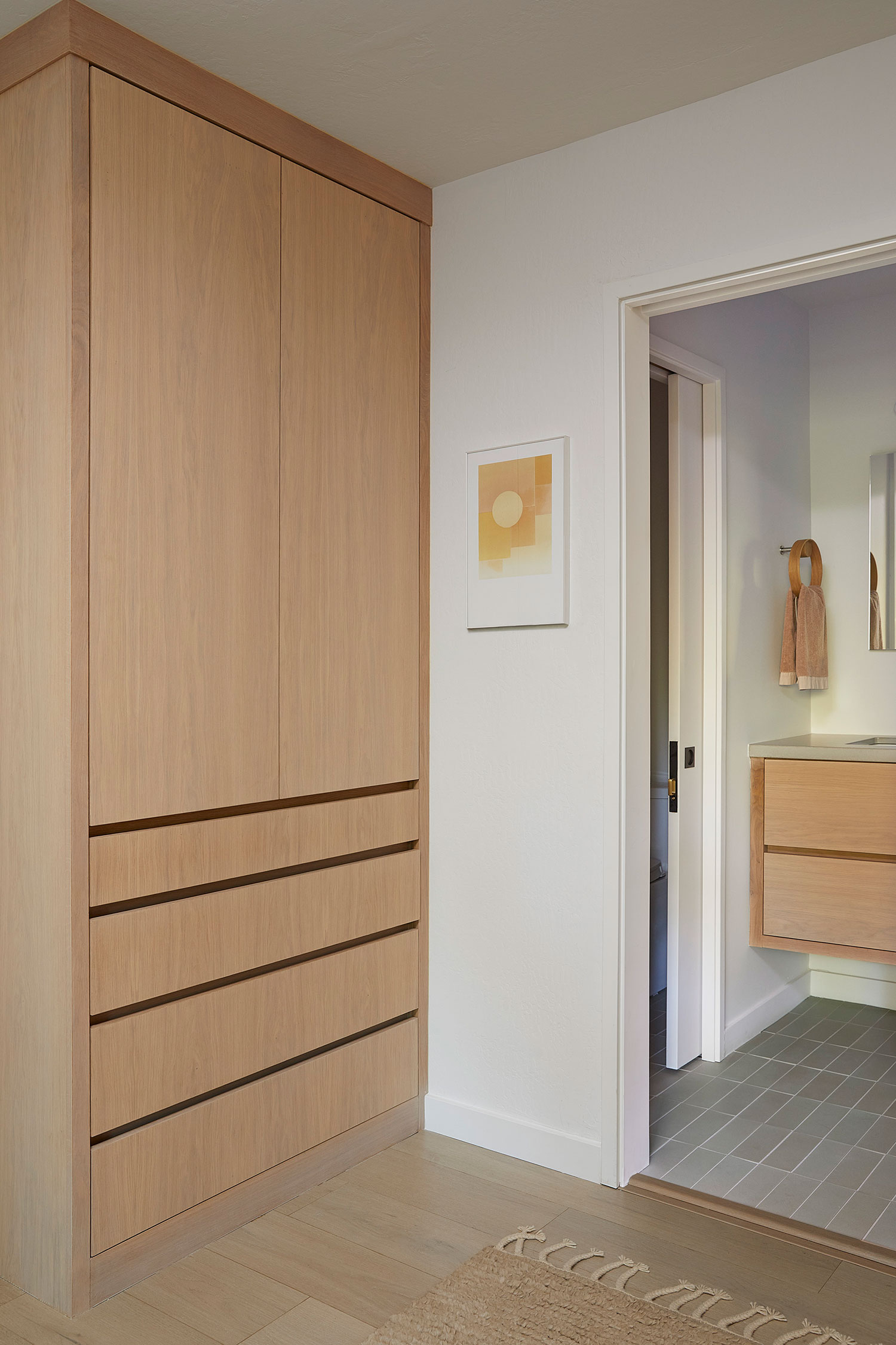 Closet in Mill Valley House by Field Theory