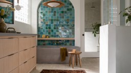 Coastal Bathroom by Terramar Interiors