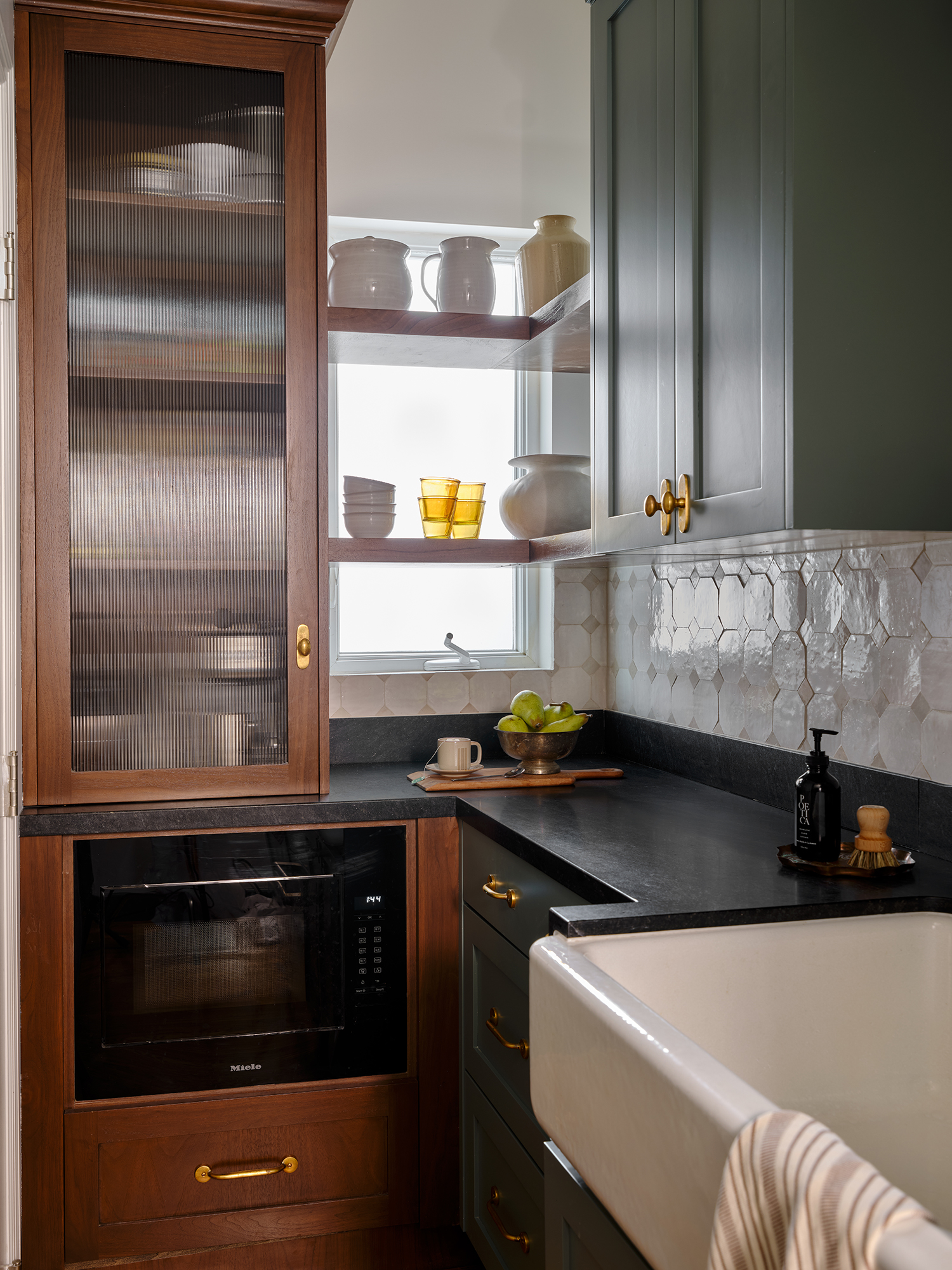 Coffee Tea Corner in SF Victorian Kitchen by Shiny Shed