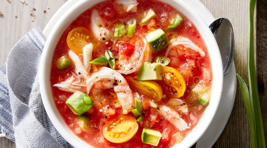 Cold Shrimp and Crab Soup