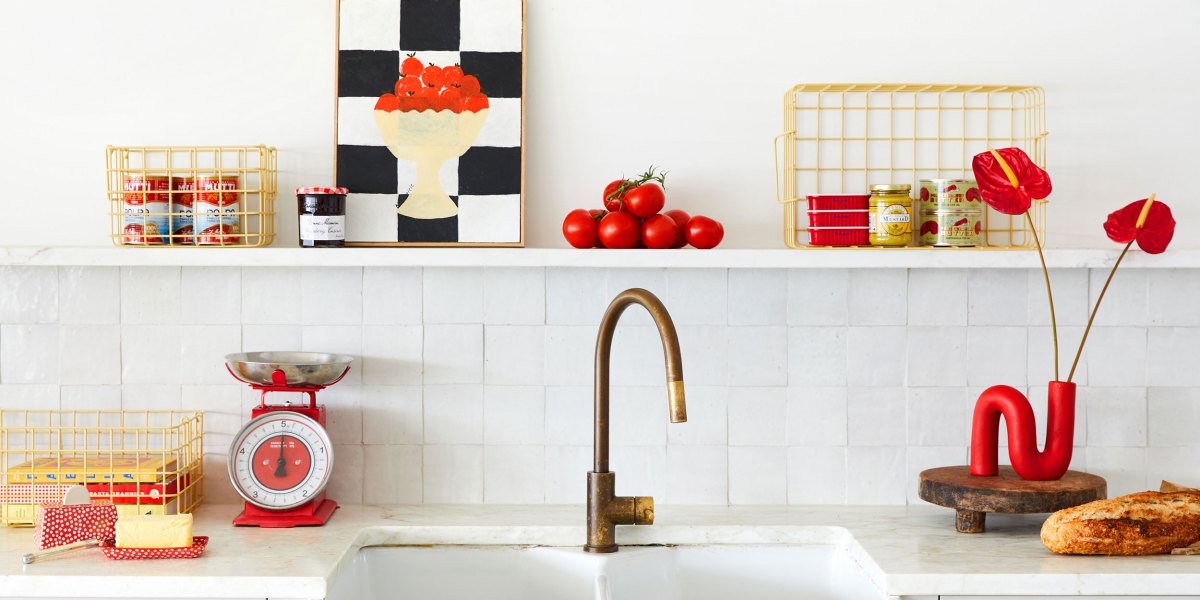 Colorful Kitchen Accents by Mustard Made