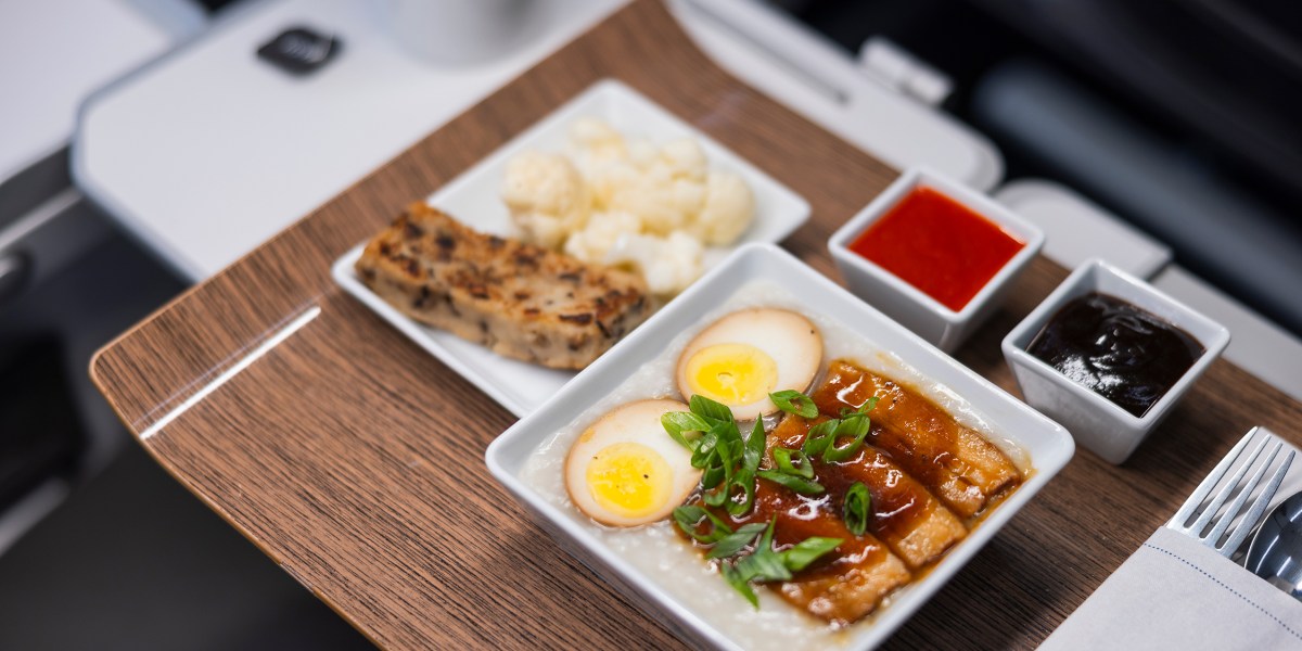 Congee by Brandon Jew on Alaska Airlines
