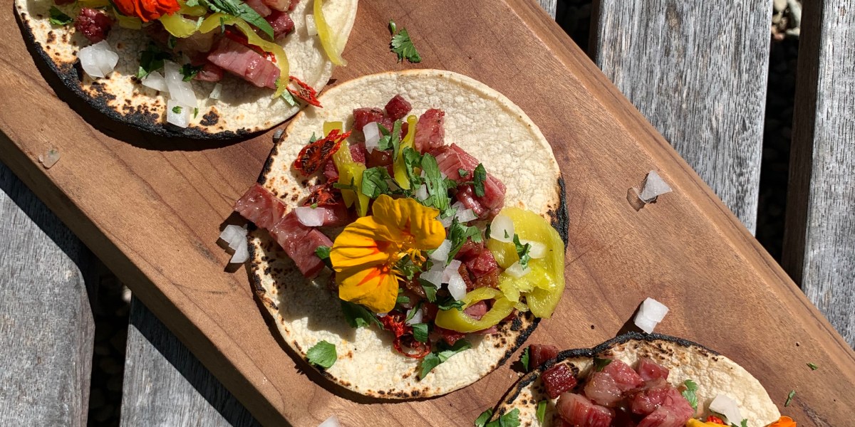 Grilled Corned Beef Tacos