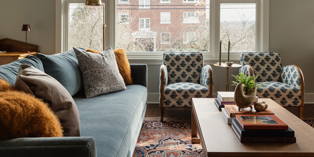 Couch in Seattle House by Jessica Nelson