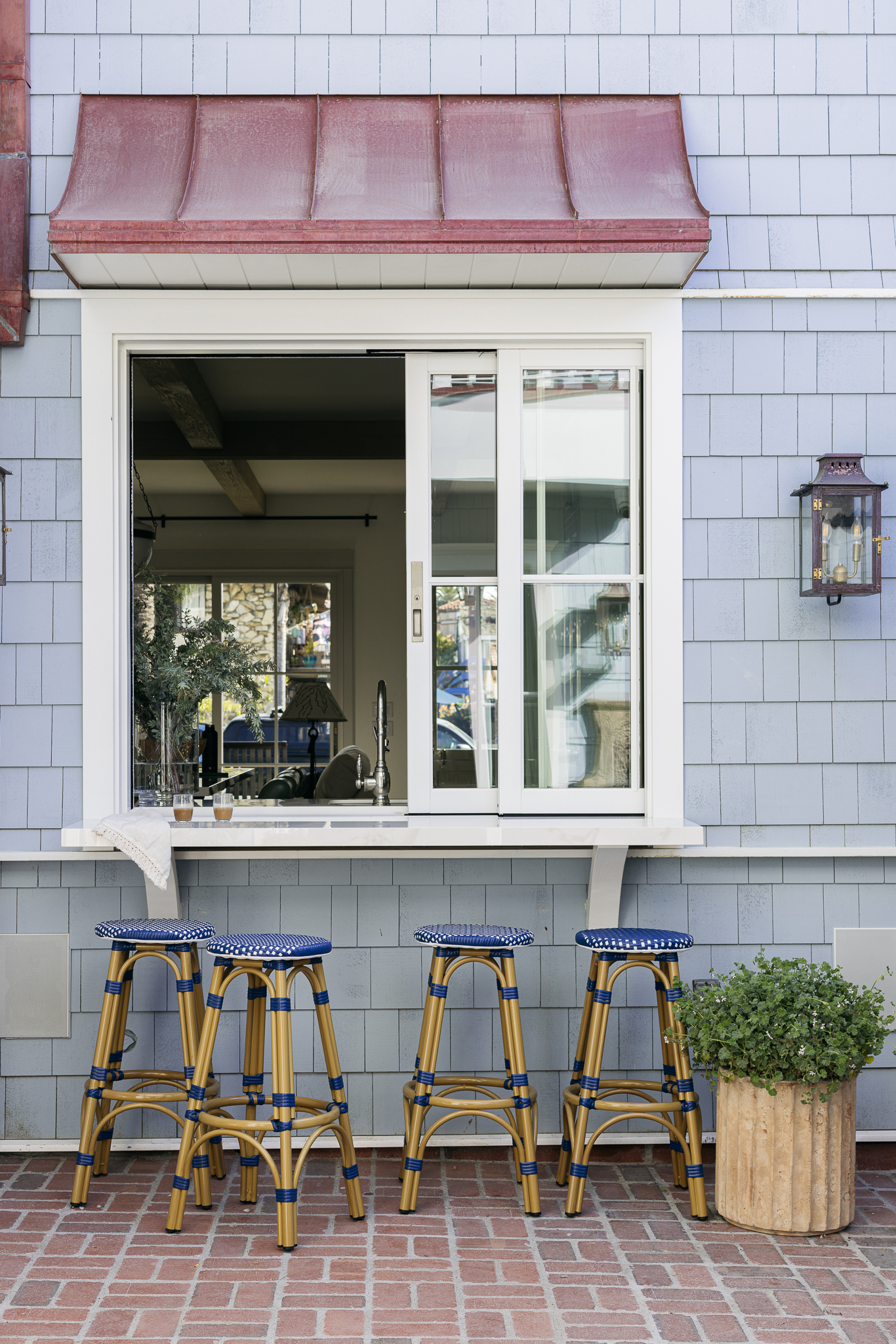 Courtyard in Huntington Beach Cottage by CC Zippert