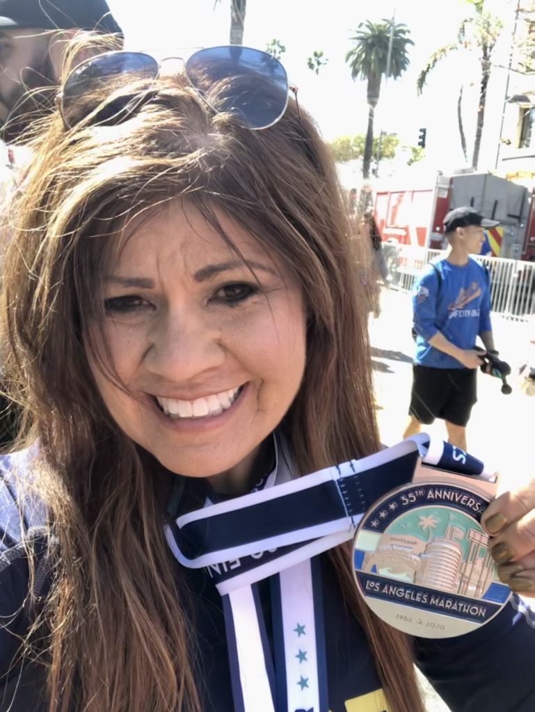 At the L.A. Marathon