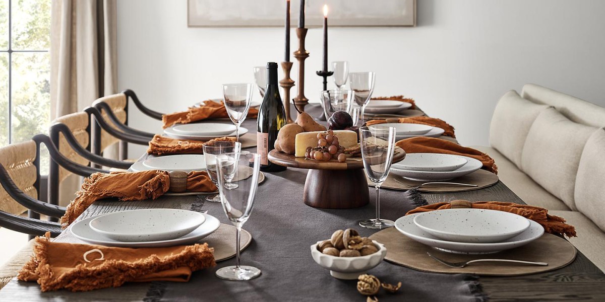 Crate & Barrel Thanksgiving Table
