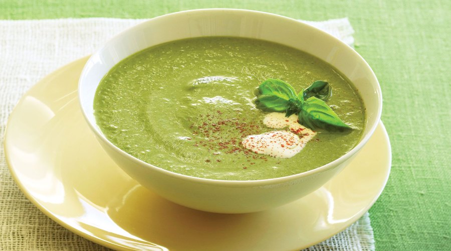 Creamy Basil Zucchini Soup