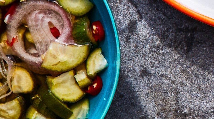 Cucumber and Red Onion Pickle