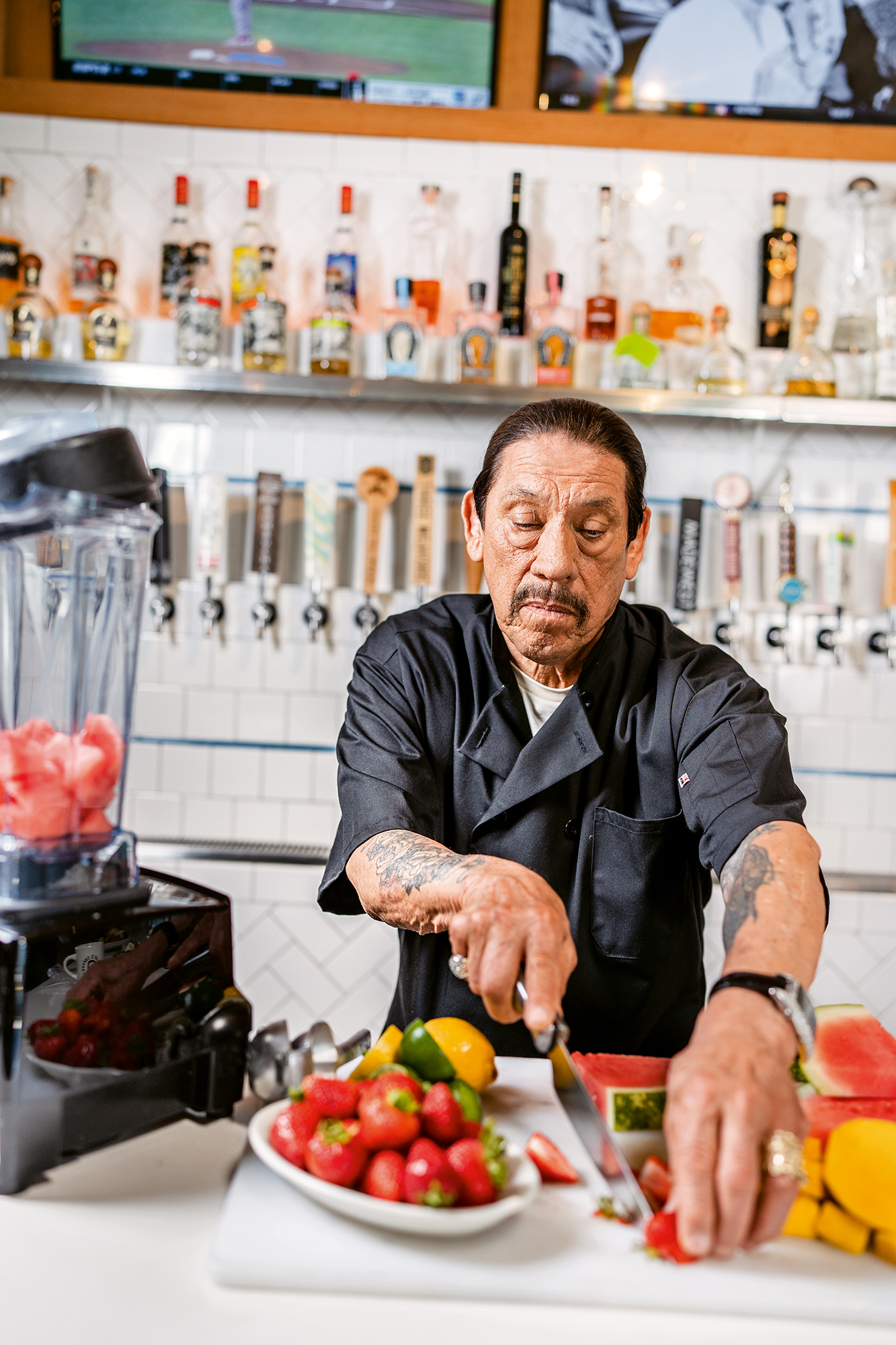 Danny Trejo Making Mocktails