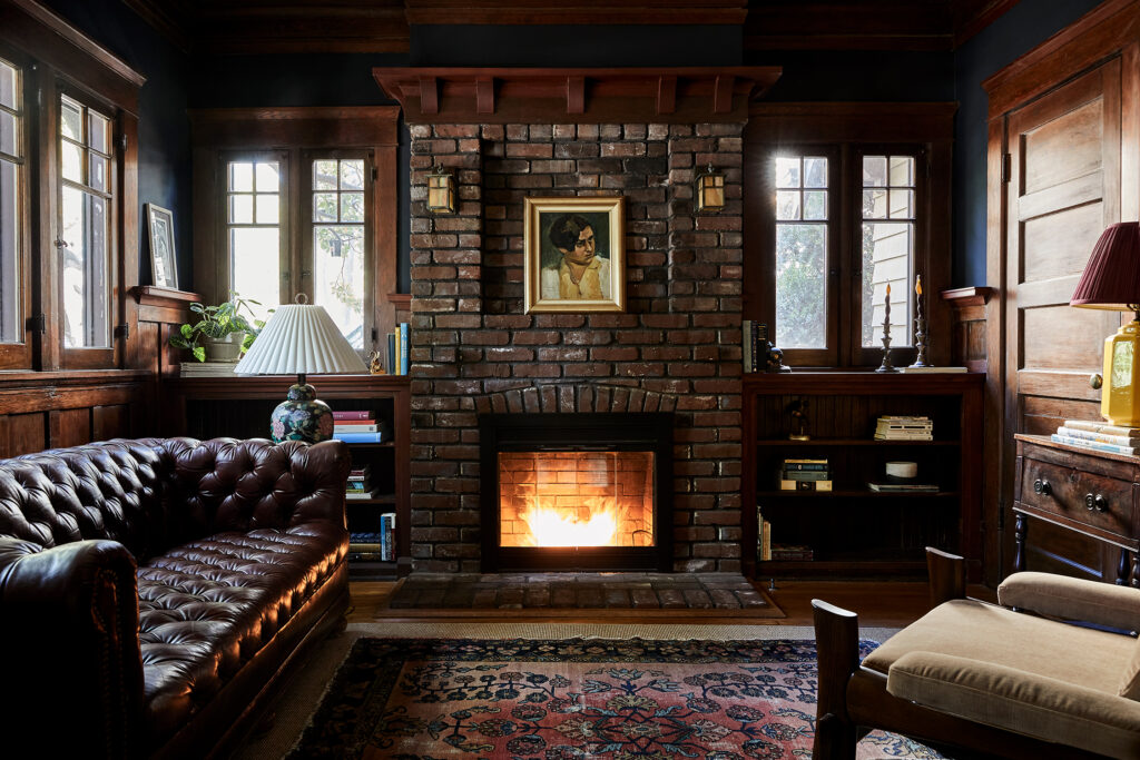 Den in Pasadena Craftsman by Jamie Haller