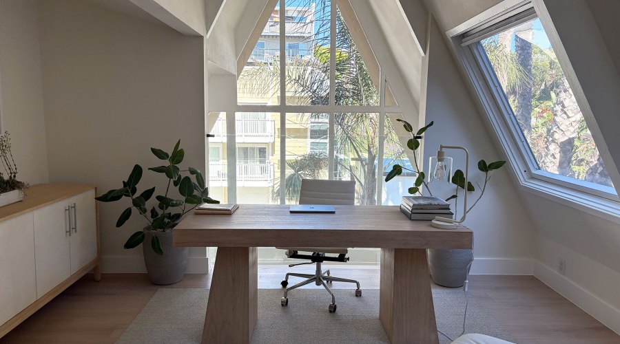 A Look at an Architect's A-Frame Home Office Makeover