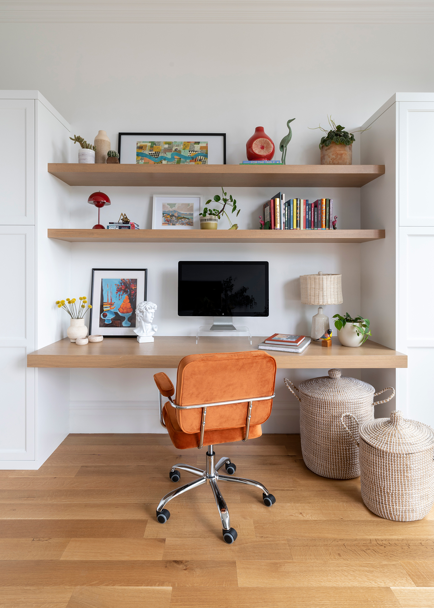 Desk in San Francisco House by Kendra Nash