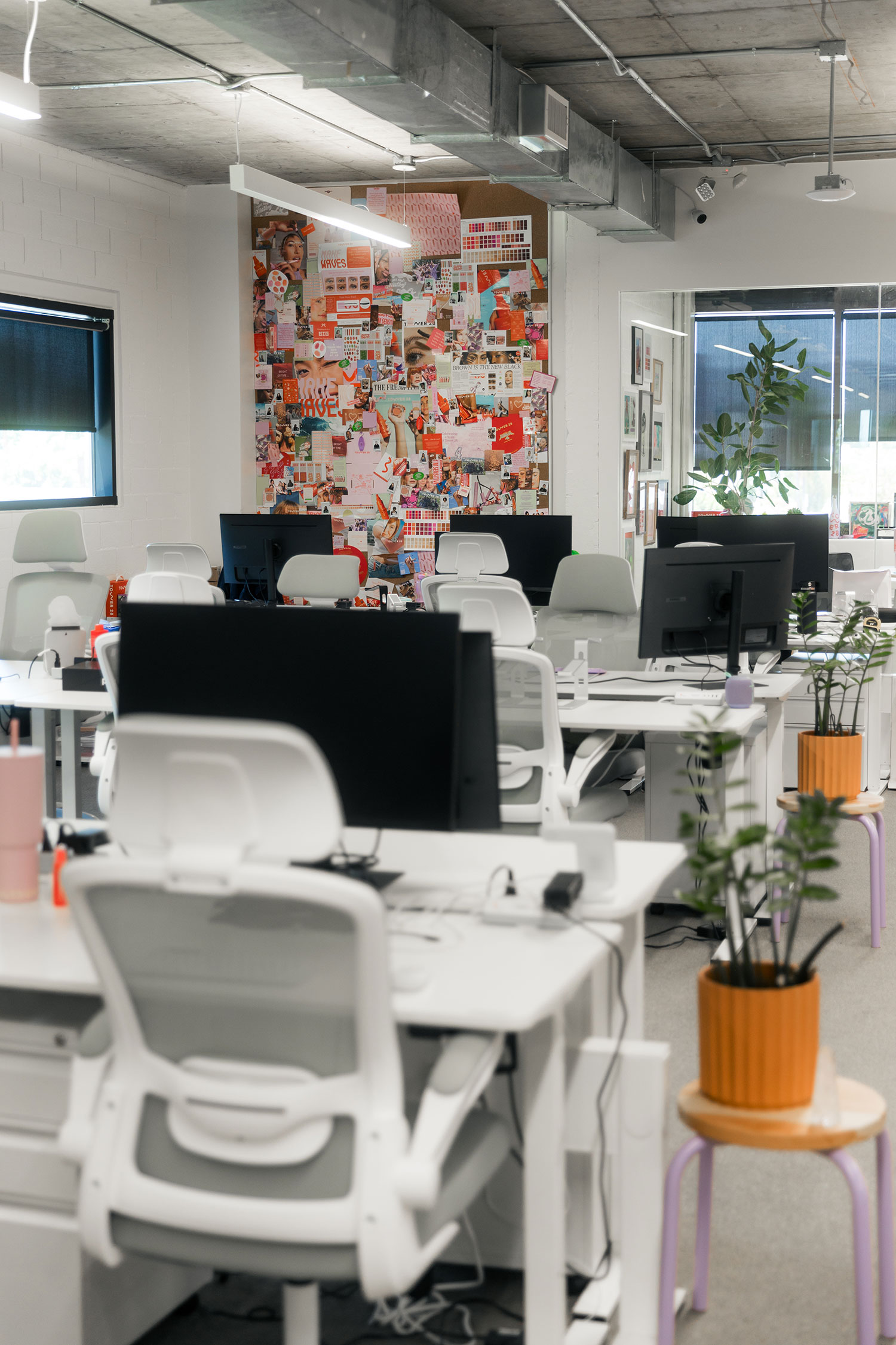Desks in Tower 28 Office