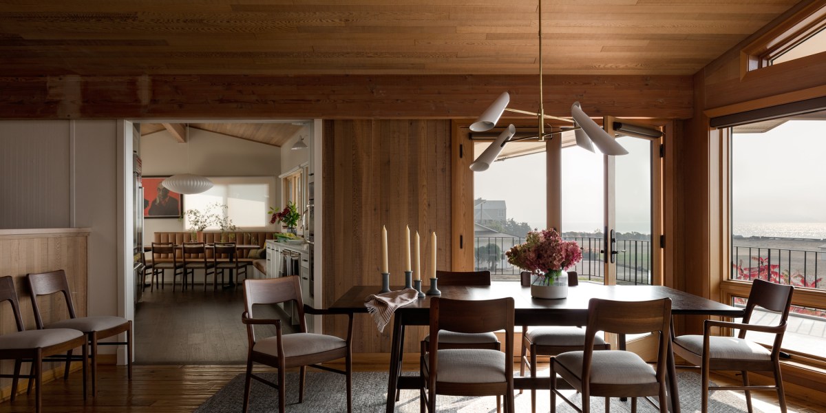 Dining Room in Camano Island House by Shannon Adamson