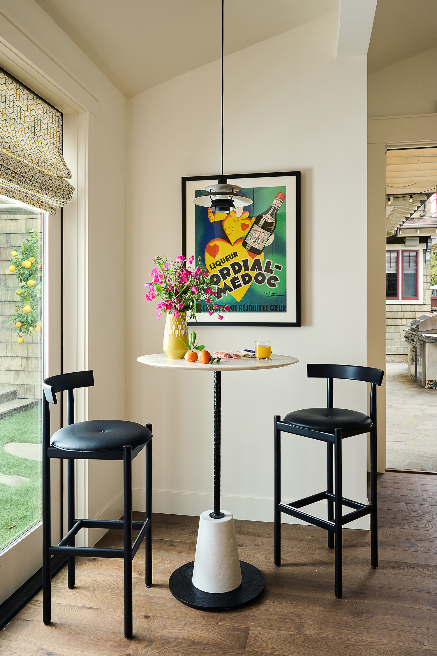 Dining Area in Garage by Kerry Green