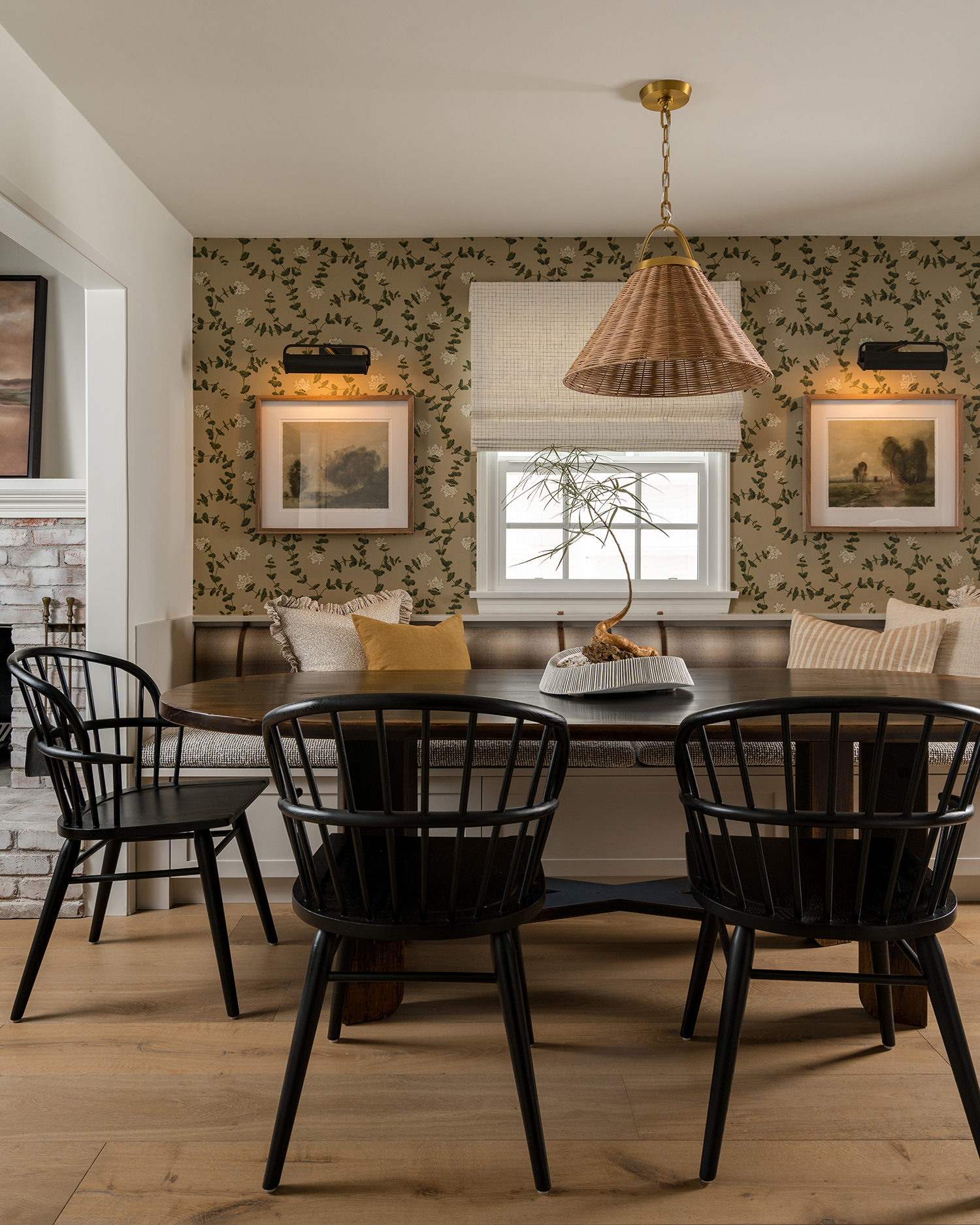 Dining Area Long Beach Cottage by Krimson Haus