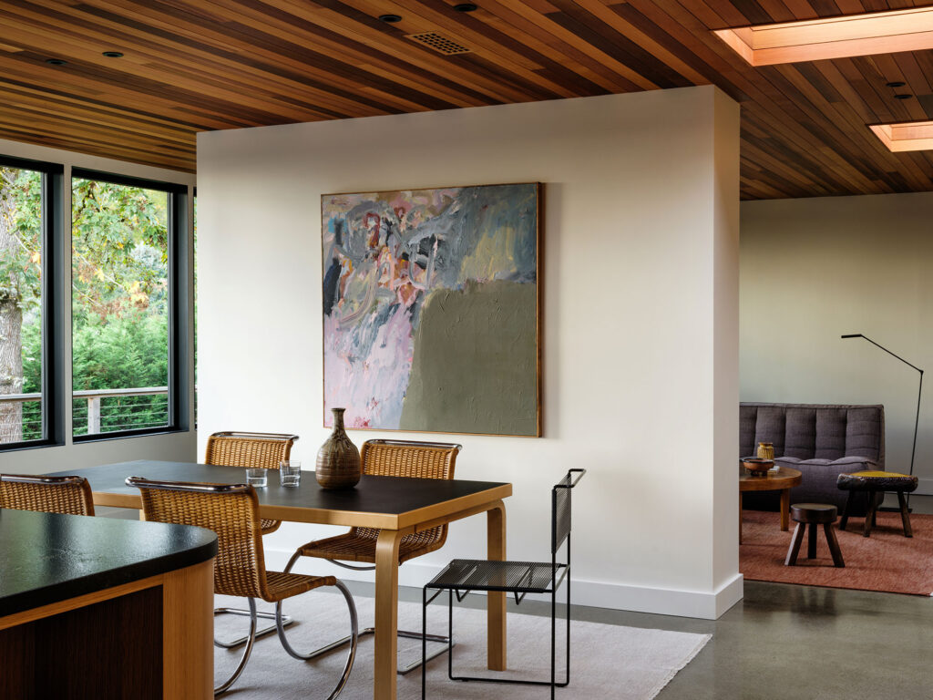 Dining Area in Portland Mid-Century House by Ment Architecture