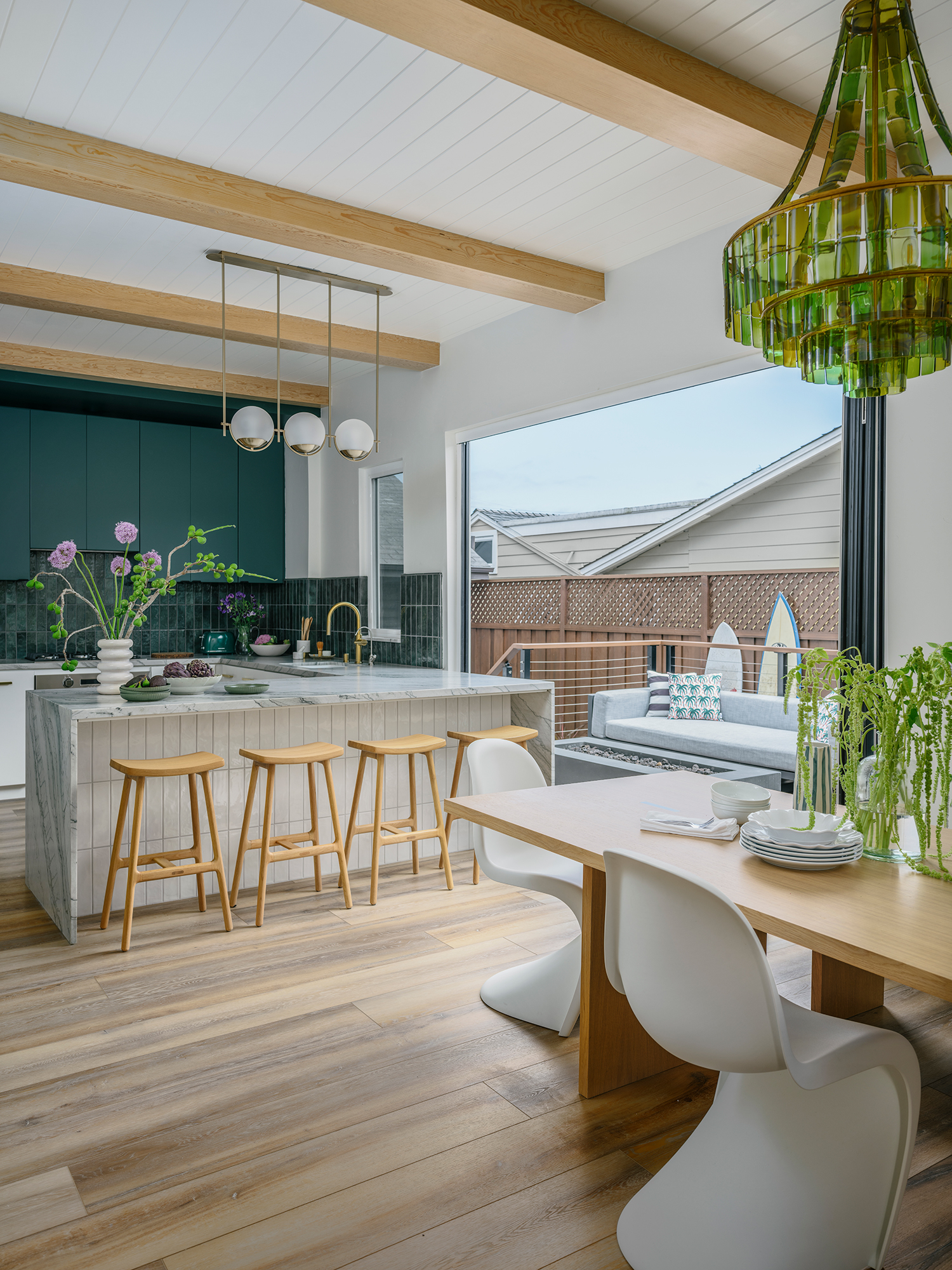 Dining Area in Santa Cruz Bungalow by Christie Tyreus