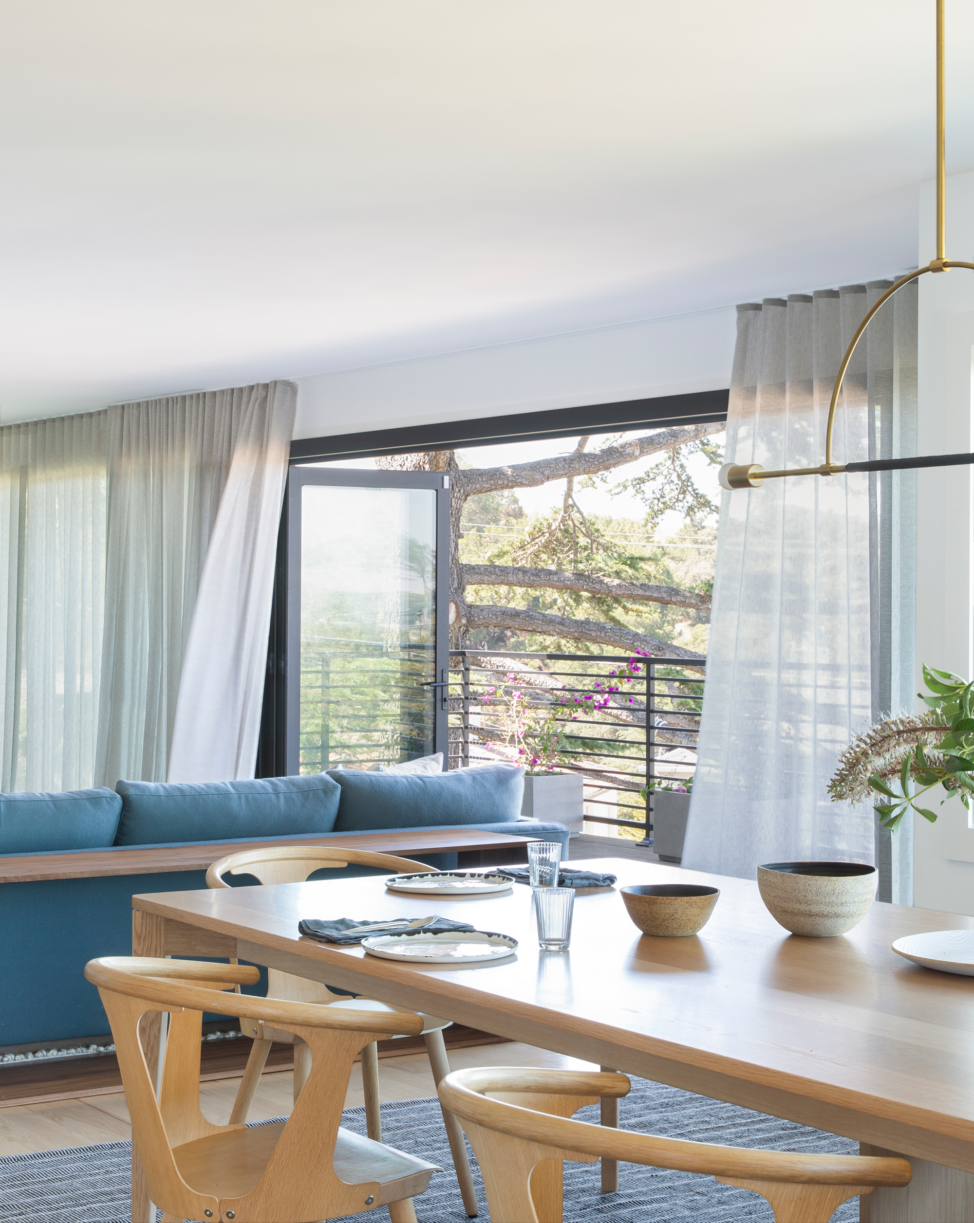 Dining and Living Area in Oakland House by Form + Field