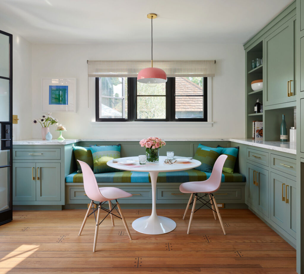 Dining Nook in Santa Monica Bungalow by Harvest Architecture