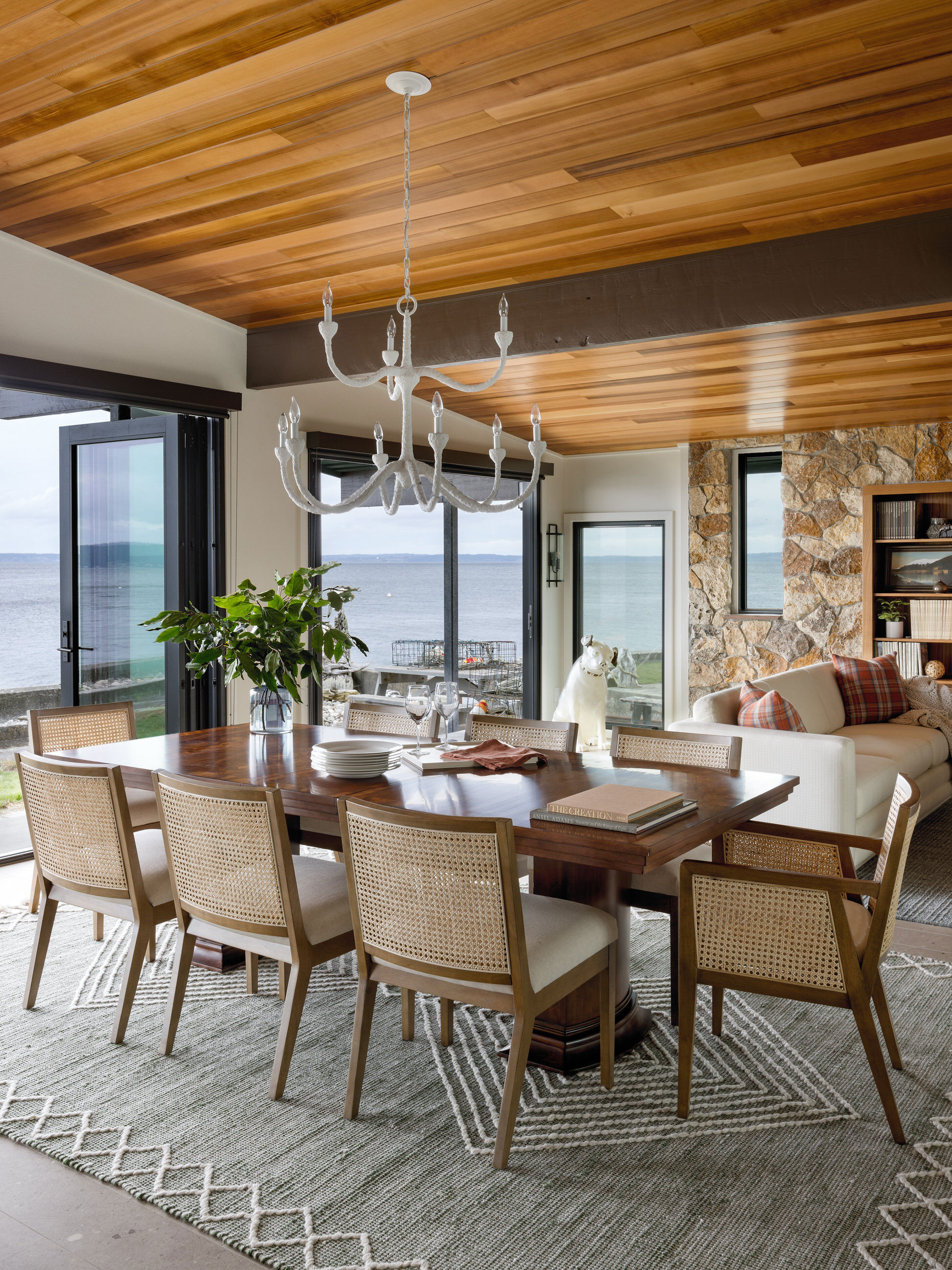 Dining Room in Camano Island Cabin by Shannon Adamson
