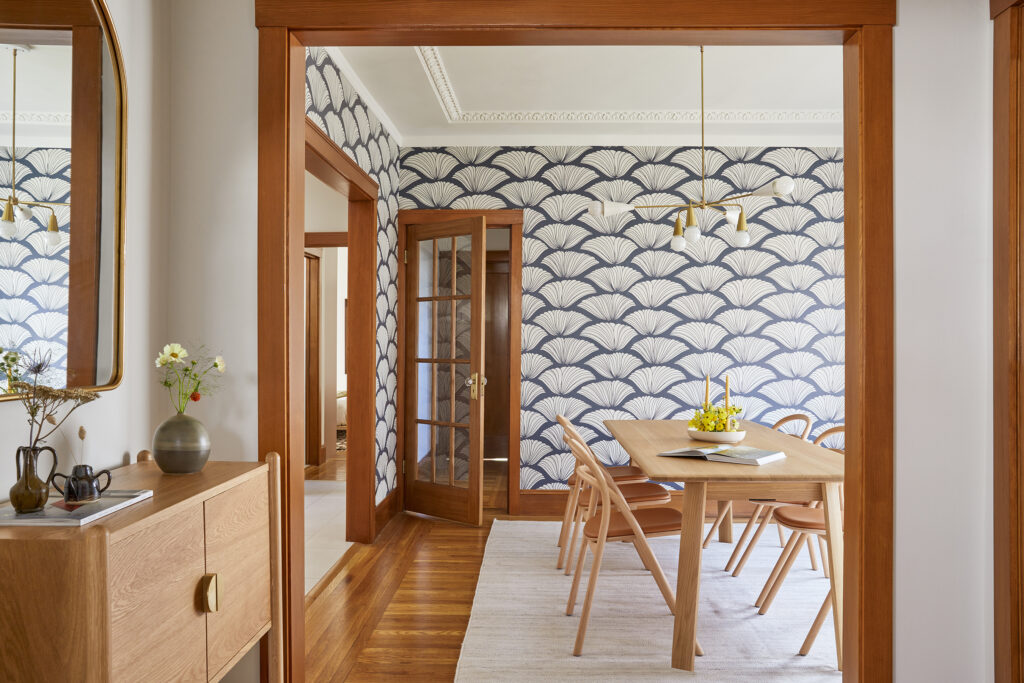 Dining Room SF Edwardian by Cathie Hong