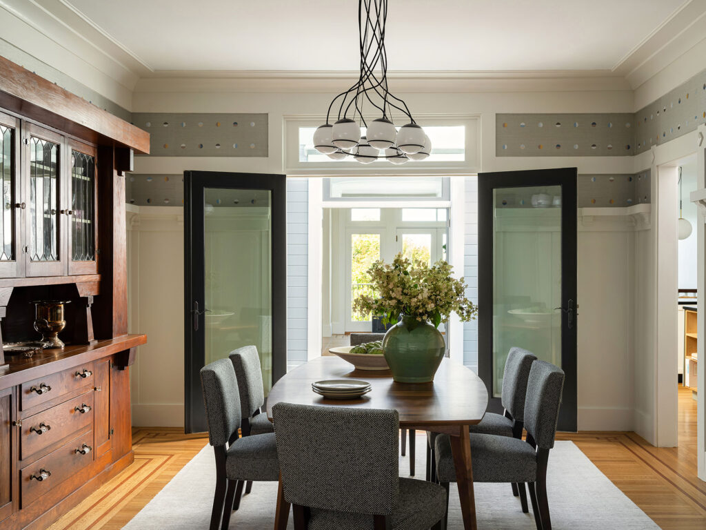 Dining Room in Cole Valley Craftsman by Rachel Selding