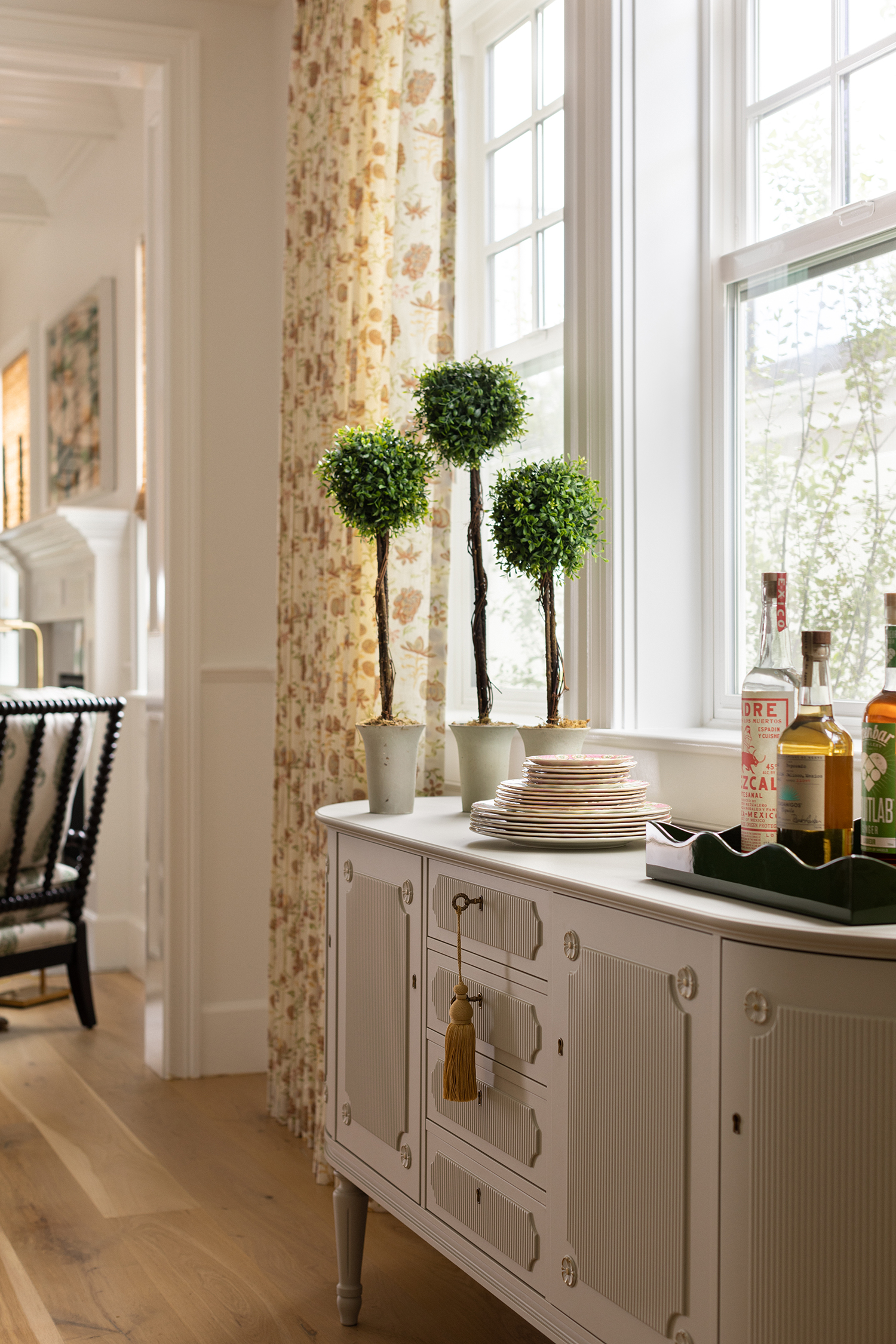 Dining Room Credenza in Sherman Oaks House by Heath Interiors